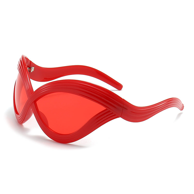 Women extraordinary sunglasses with curved design Kalsten
