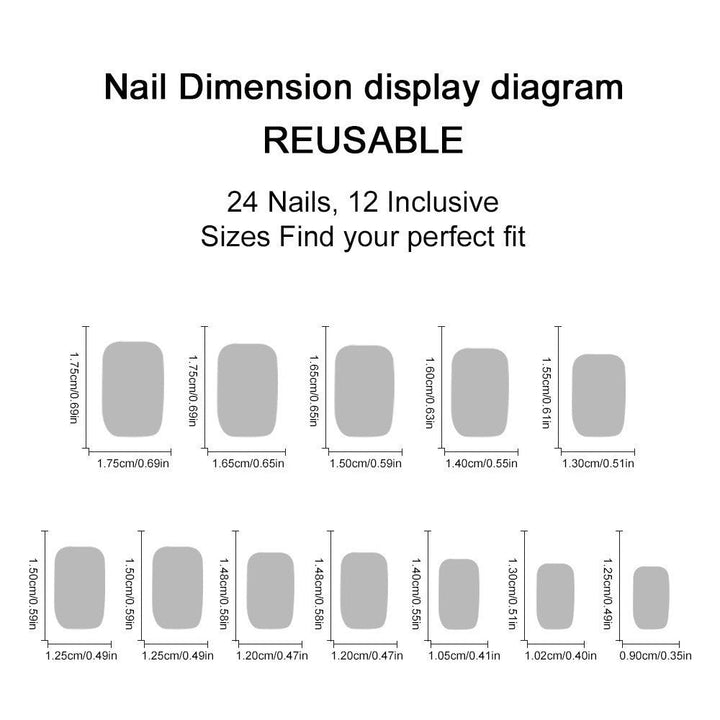 Tropical design artificial nails Kalsten