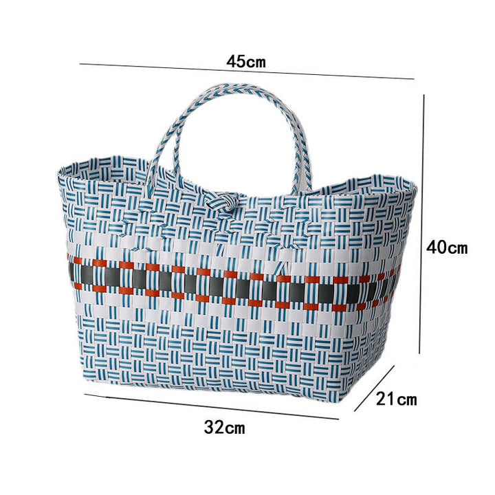 Large Capacity Woven Shopping Tote Kalsten