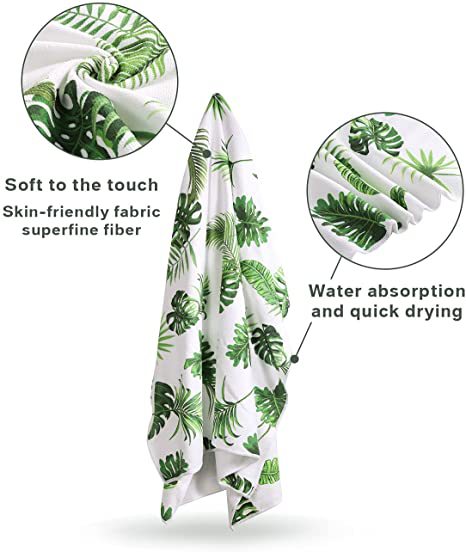 Beach bag with botanical motif and sturdy rope handles Kalsten