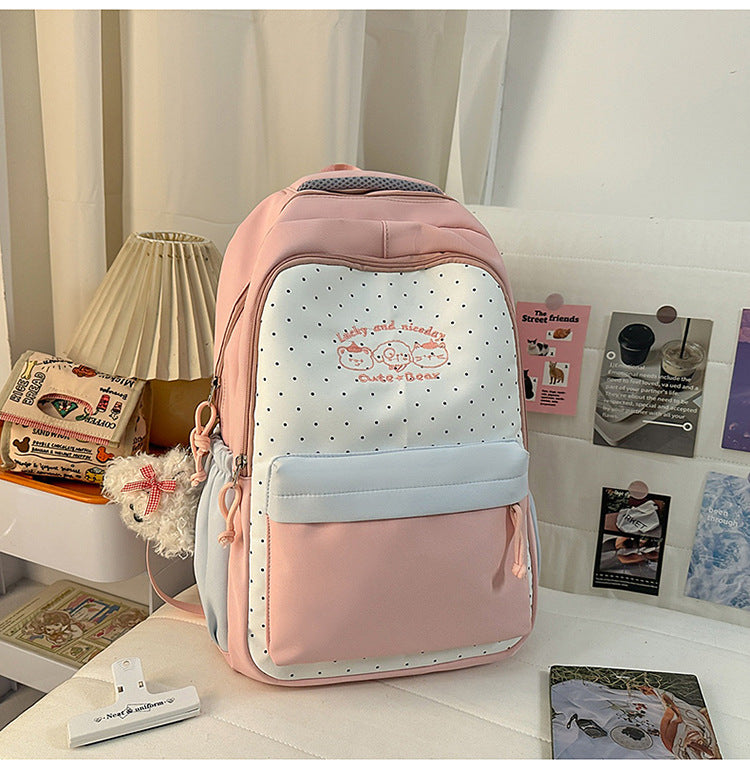 Cute Character Design School Backpack