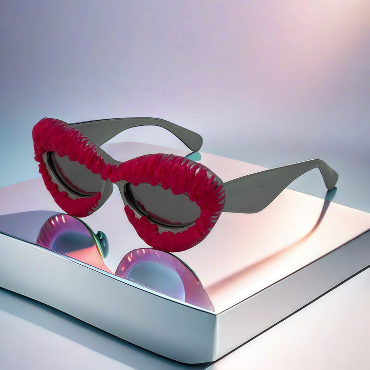 Women's extravagant cat-eye sunglasses with decorative frame Kalsten