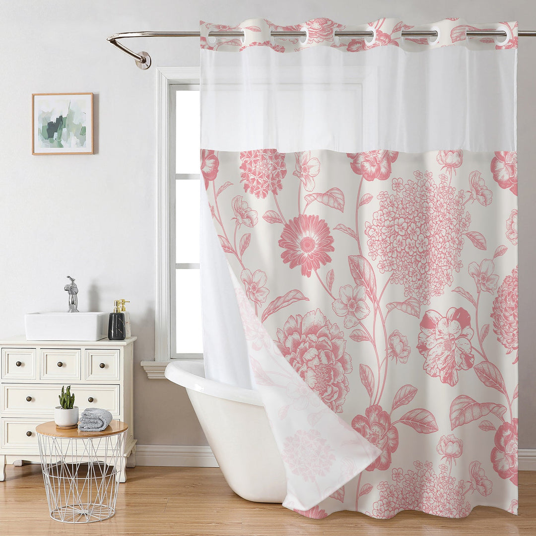 Floral Print Shower Curtain Kalsten