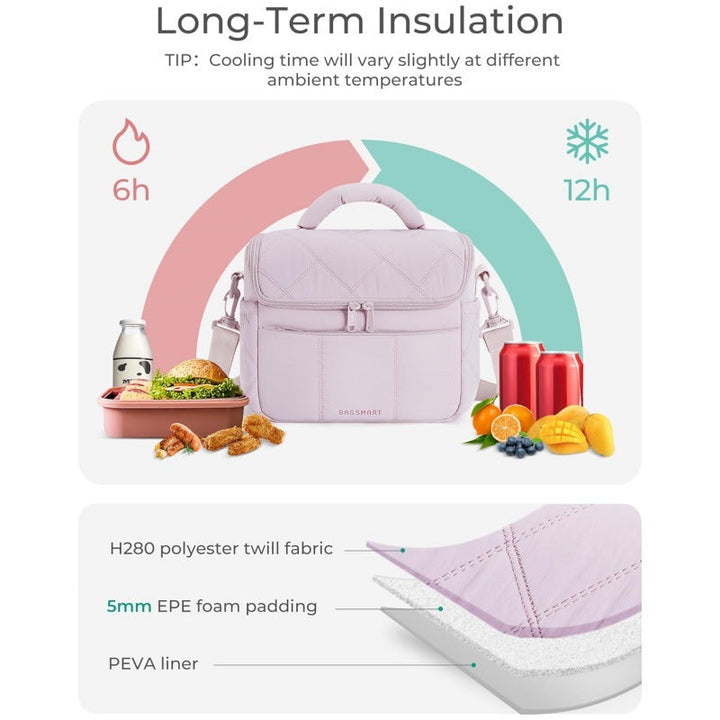Insulated cosmetic bag with multiple compartments Kalsten