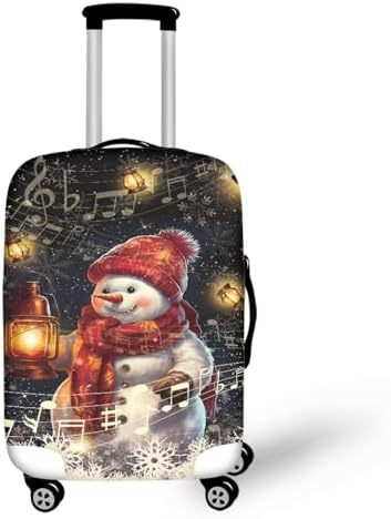Unisex nano elastic suitcase cover with horse and sunflower motif, stretchable stretch protection for hard shell trolley with zipper Kalsten