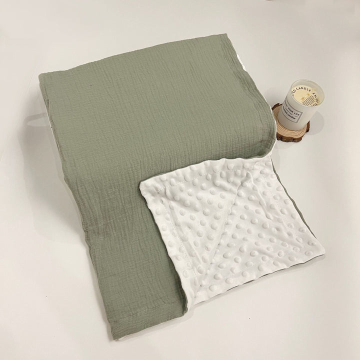 Plush Quilted Double-Sided Baby Blanket kalsten