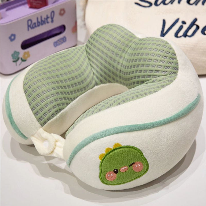 ergonomic plush neck pillow with animal motif Kalsten