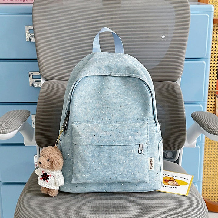 Casual Lightweight Backpack with Polka Dot Design Kalsten