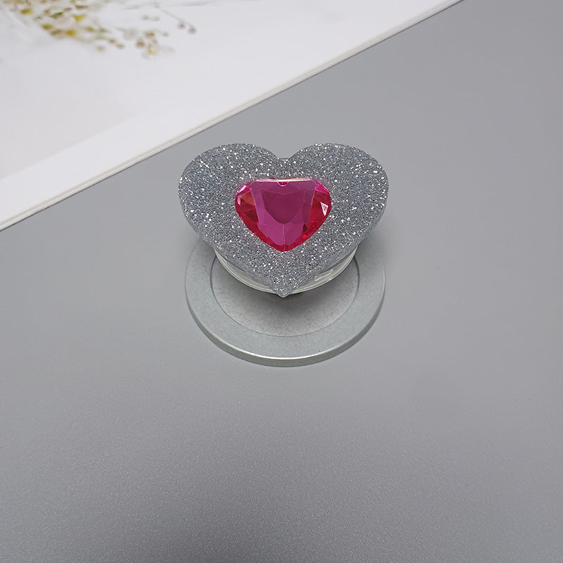 Decorative Heart-Shaped Phone Grip Kalsten