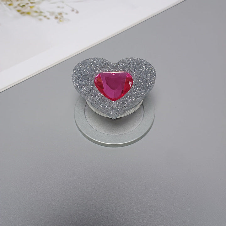 Decorative Heart-Shaped Phone Grip Kalsten