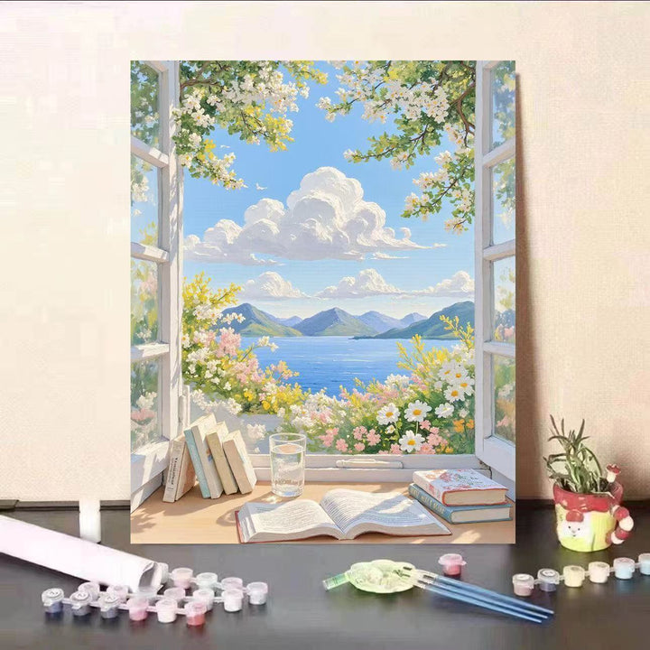 Landscape Themed Paint by Numbers Canvas Art Kit Kalsten