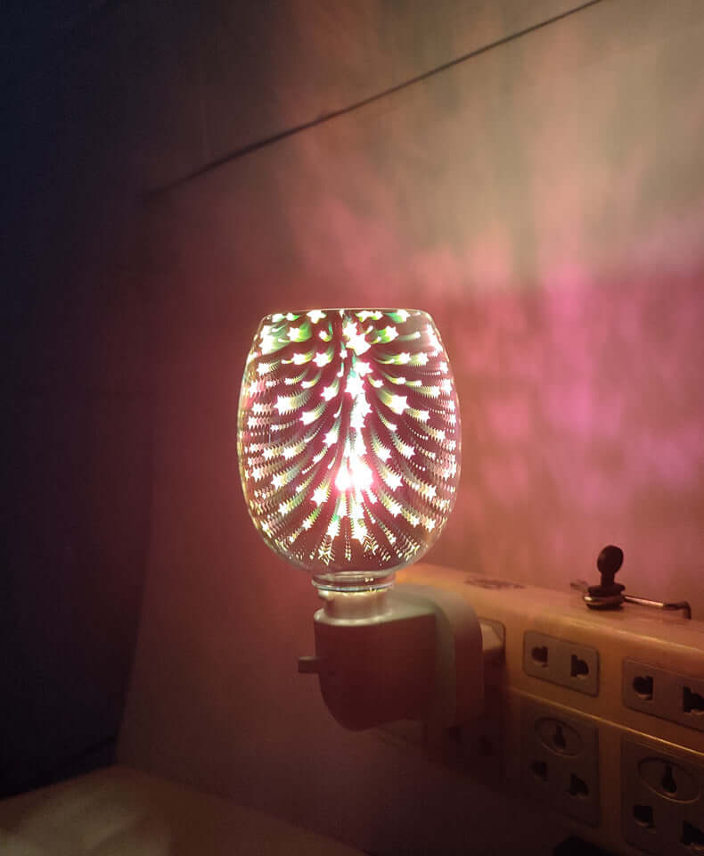 3D Glass Aromatherapy Wax Melting Lamp Small Night Lamp | Kalsten