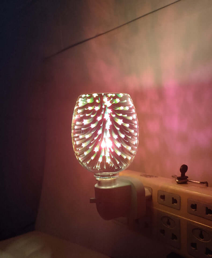 3D Glass Aromatherapy Wax Melting Lamp Small Night Lamp | Kalsten