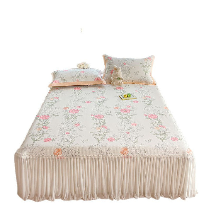 Women's elegant and decorative bedding throw set with cheerful floral pattern Kalsten