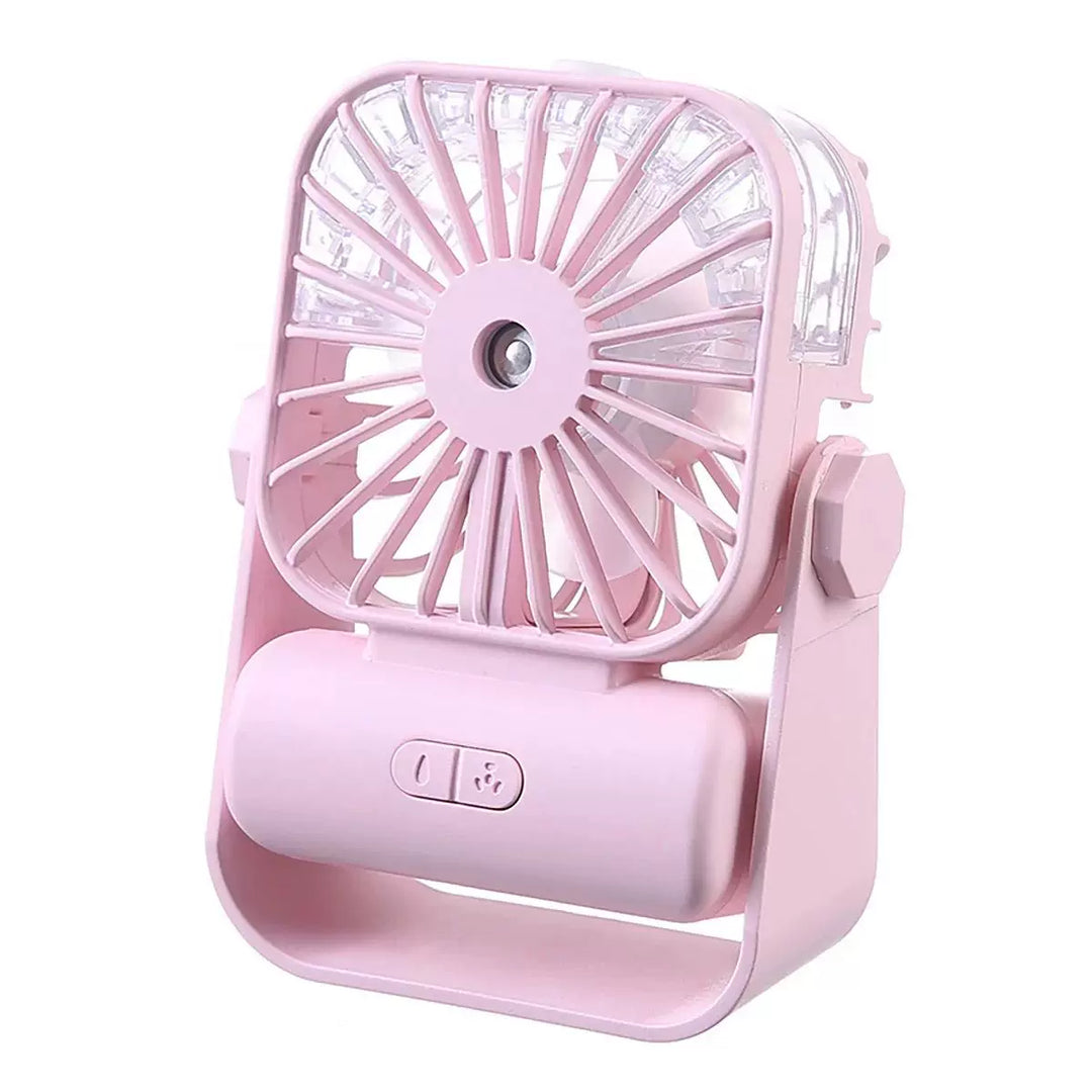Unisex one size portable USB rechargeable mist personal desk fan with adjustable tilt angle, multiple adjustable airflow and detachable refillable reservoir Kalsten