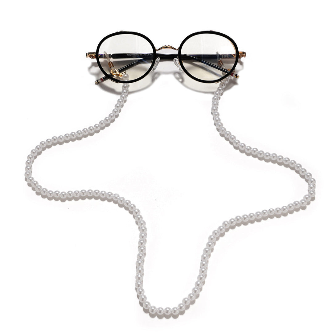 Pearl necklace with practical chain holder Kalsten
