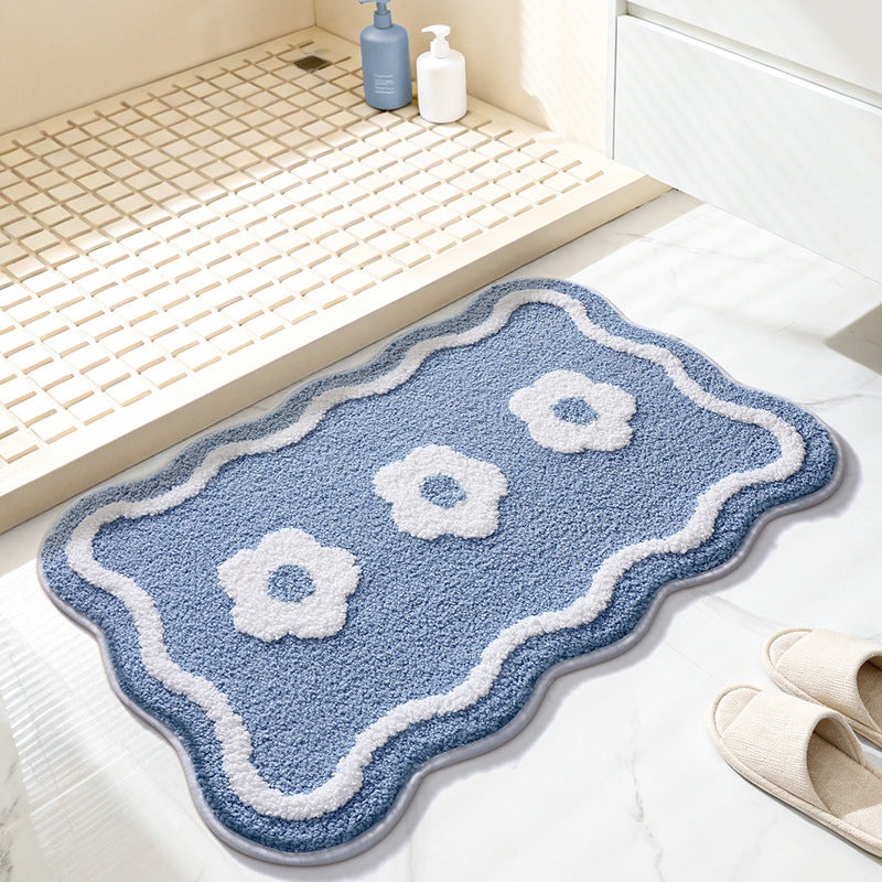 Decorative Flower Bath Mat Kalsten