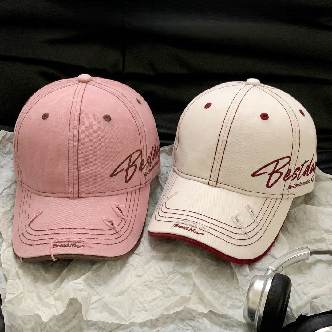 Men's Distressed Casual Cotton Baseball Cap Kalsten