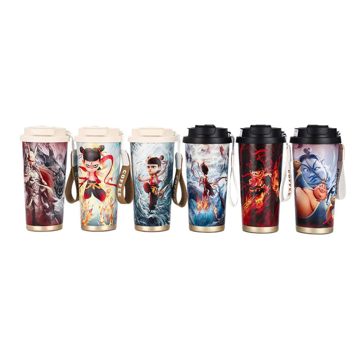 Women's Thermal Mug with Fiery Design Kalsten