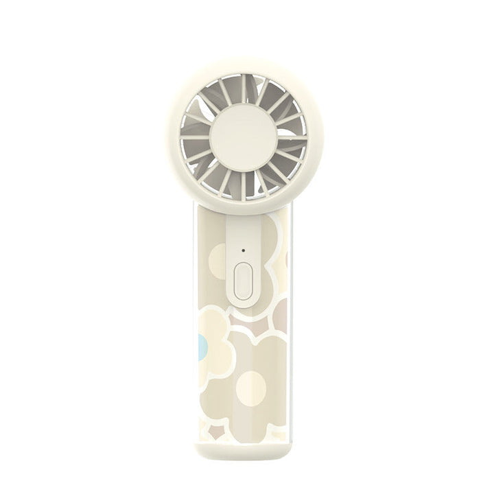 Unisex nano compact portable handheld fan rechargeable via USB with quiet operation and ergonomic grip Kalsten