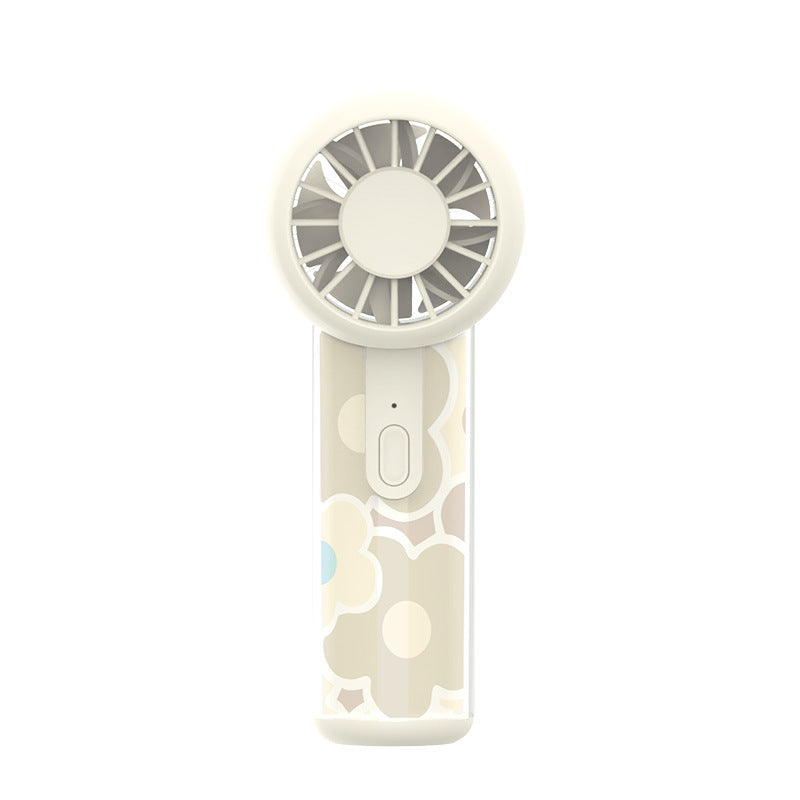 Unisex compact mini-handheld fan with rechargeable battery and quiet motor Kalsten