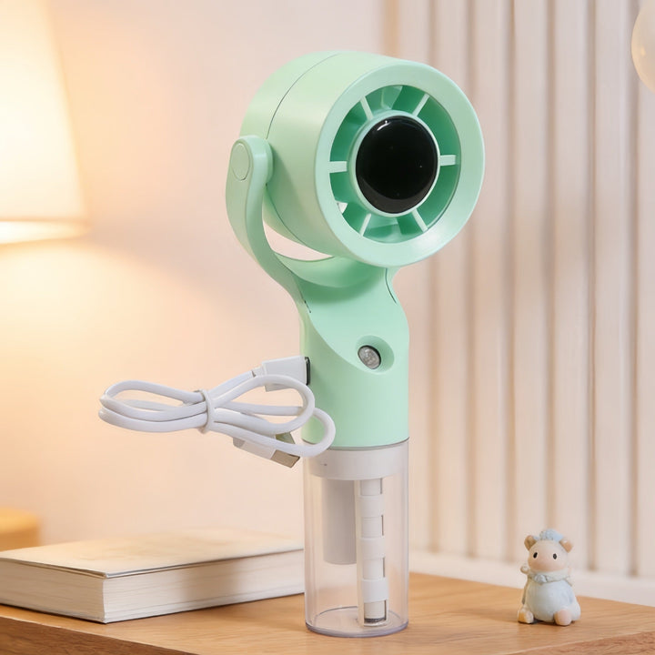 Ladies portable hand fan with spray function and powerful battery Kalsten