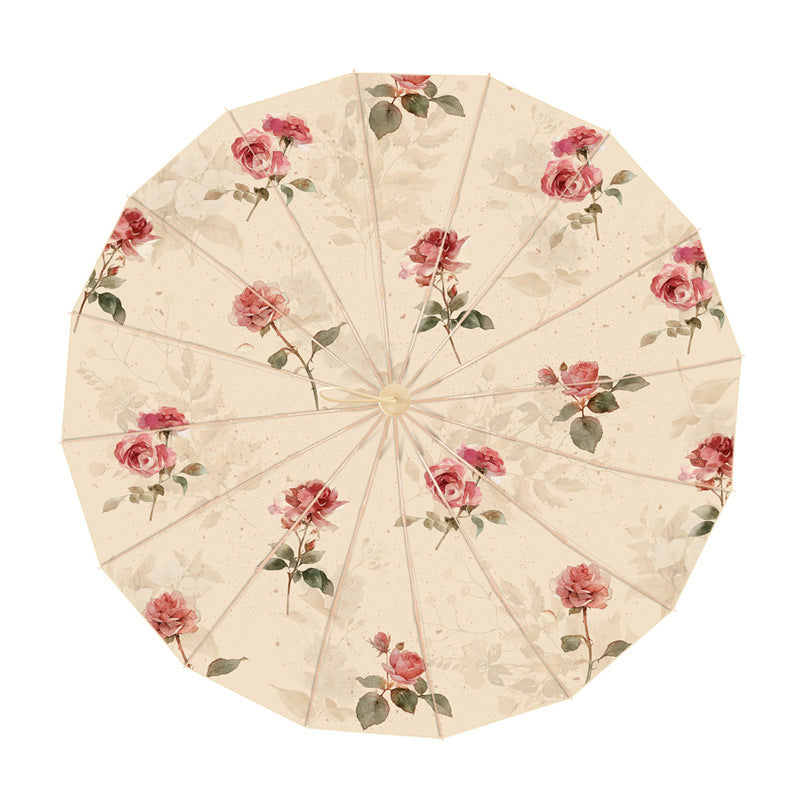 Ladies elegant folding parasol with floral design and handy carrying case Kalsten