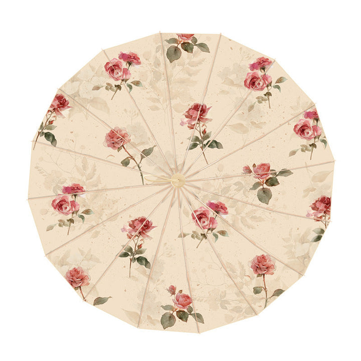 Ladies elegant folding parasol with floral design and handy carrying case Kalsten