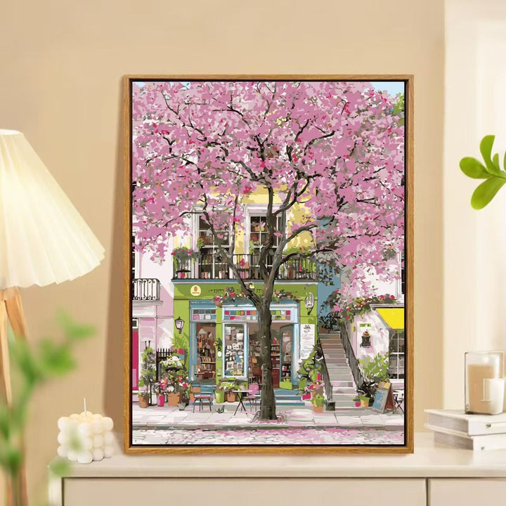 Charming Springtime Market Landscape Wall Art Kalsten