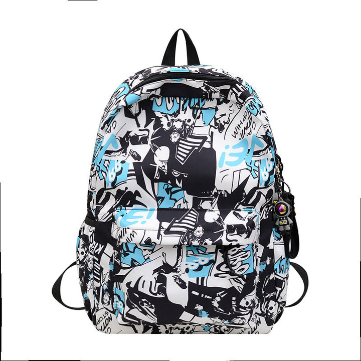 Artistic Graphic Print Backpack Kalsten