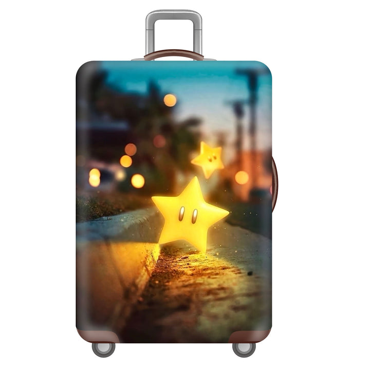 Unisex nan robust hard-shell suitcase with artistic face portrait print and 360° wheels Kalsten