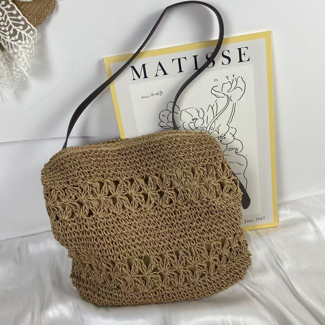 Woven Material Handbag with Adjustable Shoulder Strap Kalsten