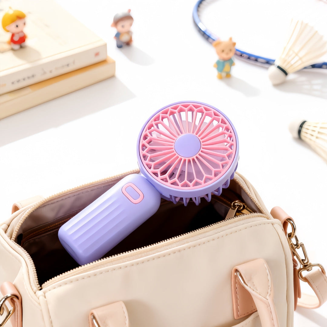 Ladies portable mini fan with adjustable head Kalsten