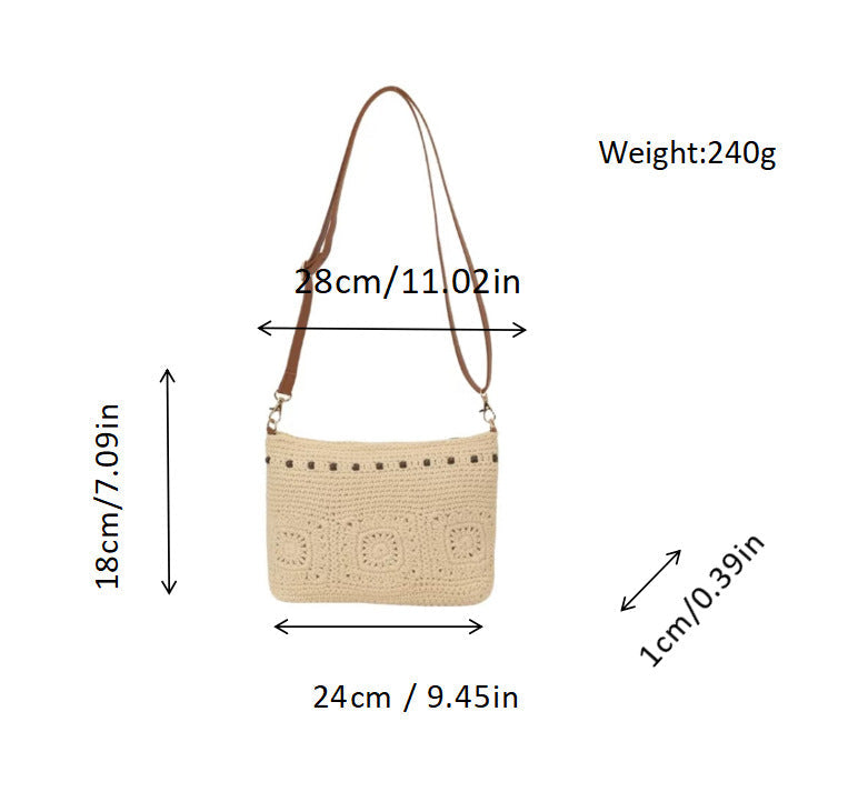 Handbag with Fine Crochet Patterns Kalsten