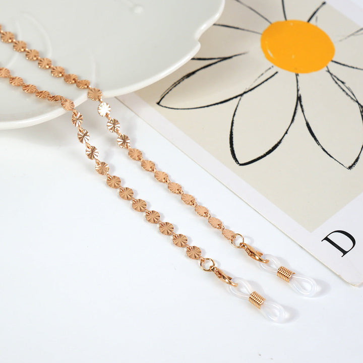 Luxurious Crystal-Embellished Eyewear Chain Kalsten
