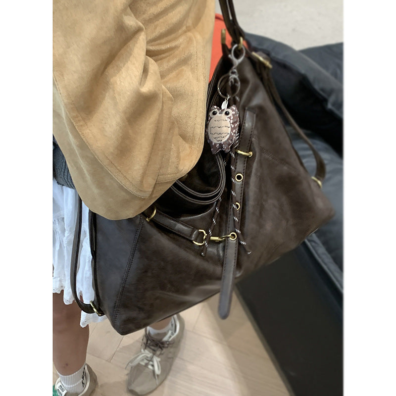 Fashionable leather handbag Kalsten