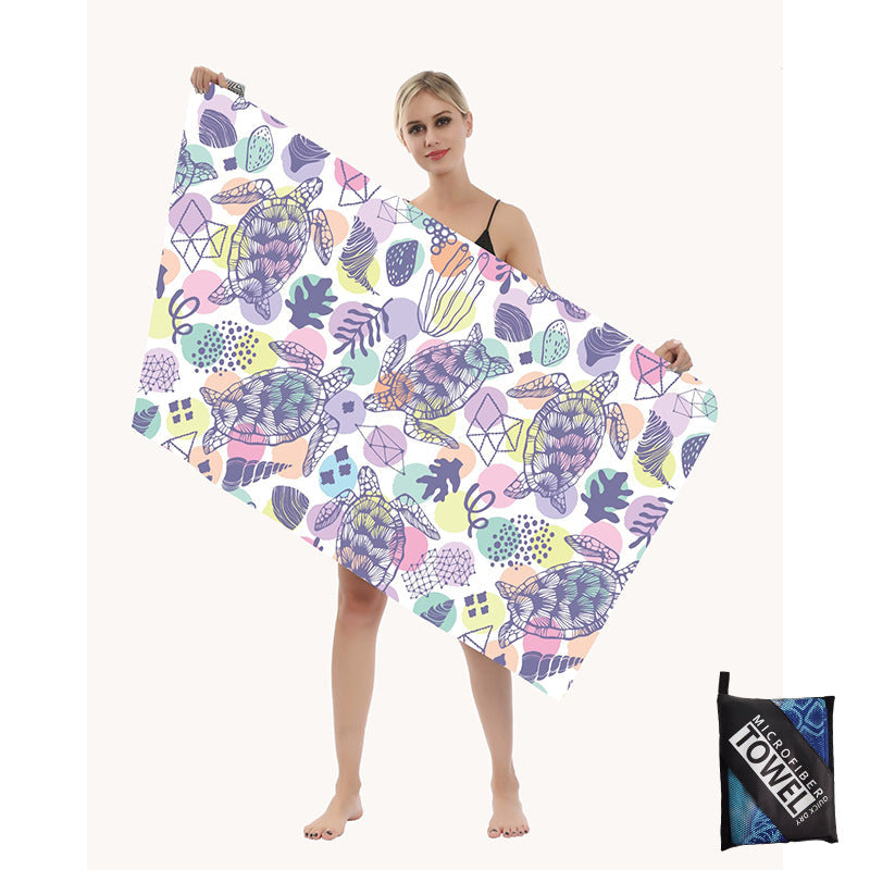 Beach towel with artistic mandala design Kalsten