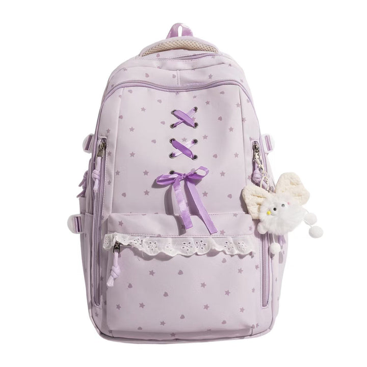 Lace-Up Detail School Backpack Kalsten