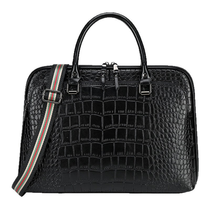 Elegant Laptop Briefcase in Crocodile Look Kalsten