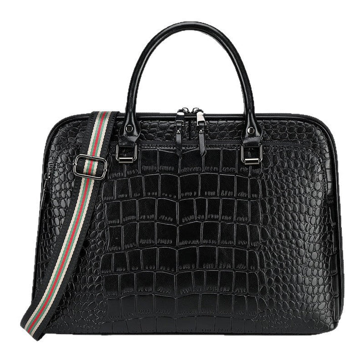Elegant Laptop Briefcase in Crocodile Look Kalsten