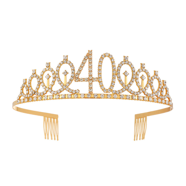 Women's Crystal-Embellished Tiara with Elegant Design Kalsten
