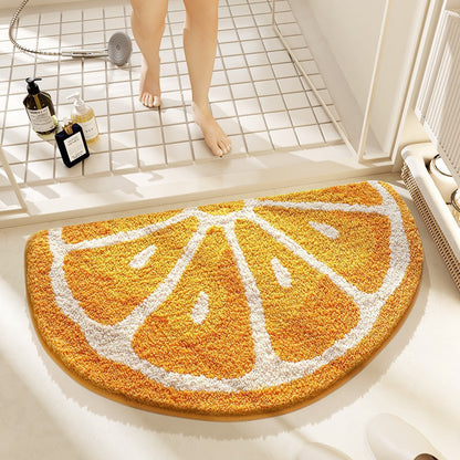 Lemon-Shaped Bath Mat Acalora