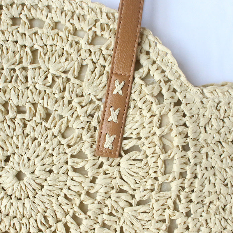 Round-woven beach bag Kalsten