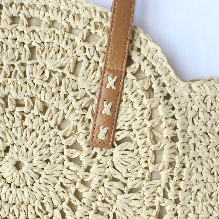 Round-woven beach bag Kalsten