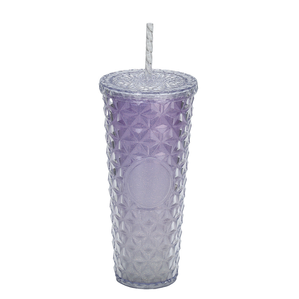 Ladies Glittering Drinking Cup with Removable Straw Kalsten
