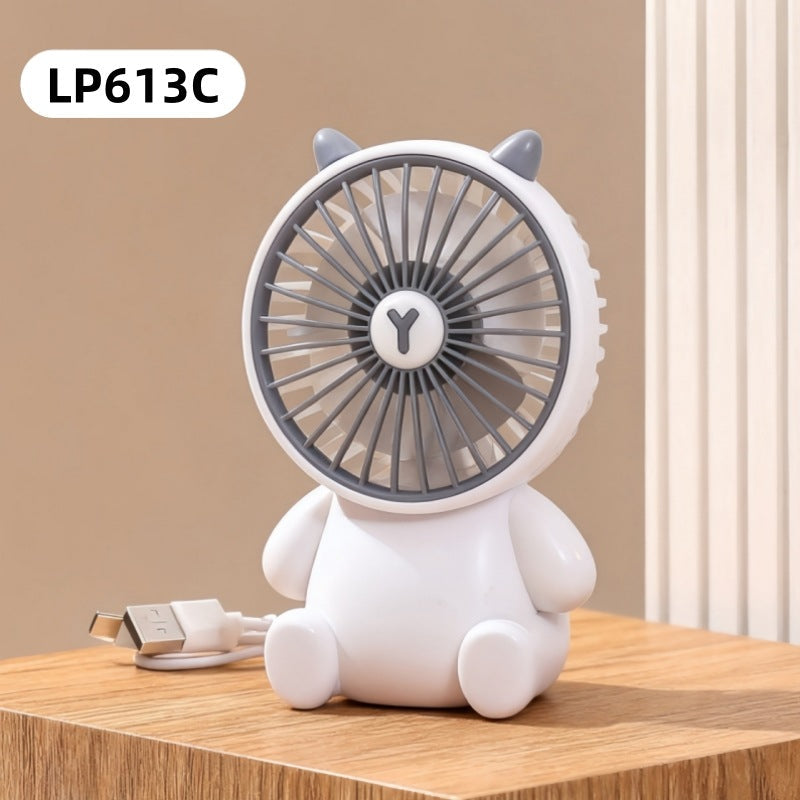 Women's portable USB mini handheld fan with animal design Kalsten