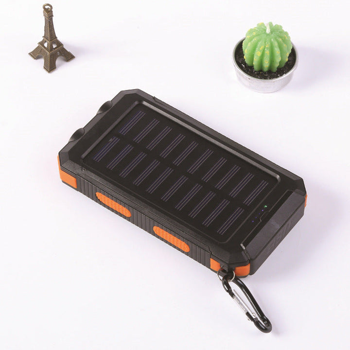 Solar-powered power bank with robust housing and multifunctional design Kalsten