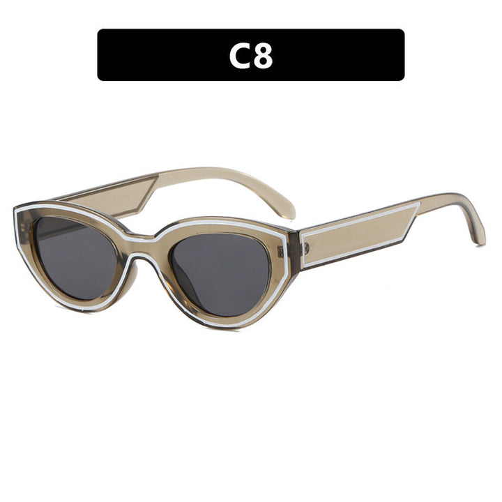Women Cat-Eye Sunglasses with sturdy transparent frame and protective UV filter Kalsten
