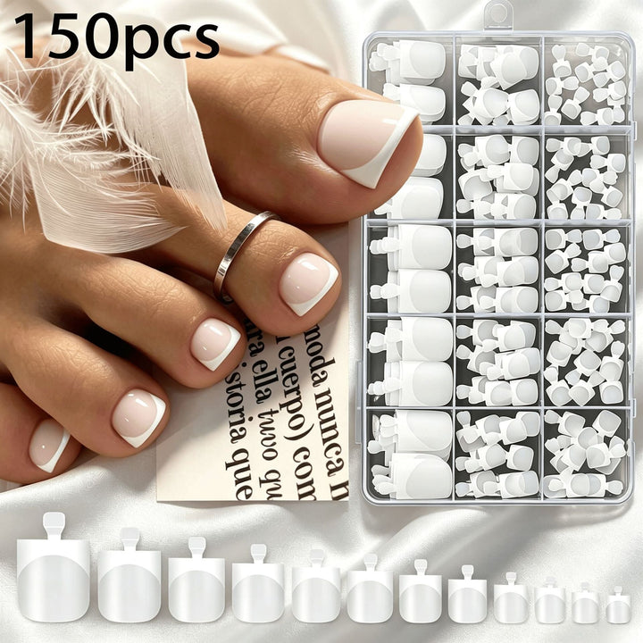 Premium French Tip False Nail Set Kalsten