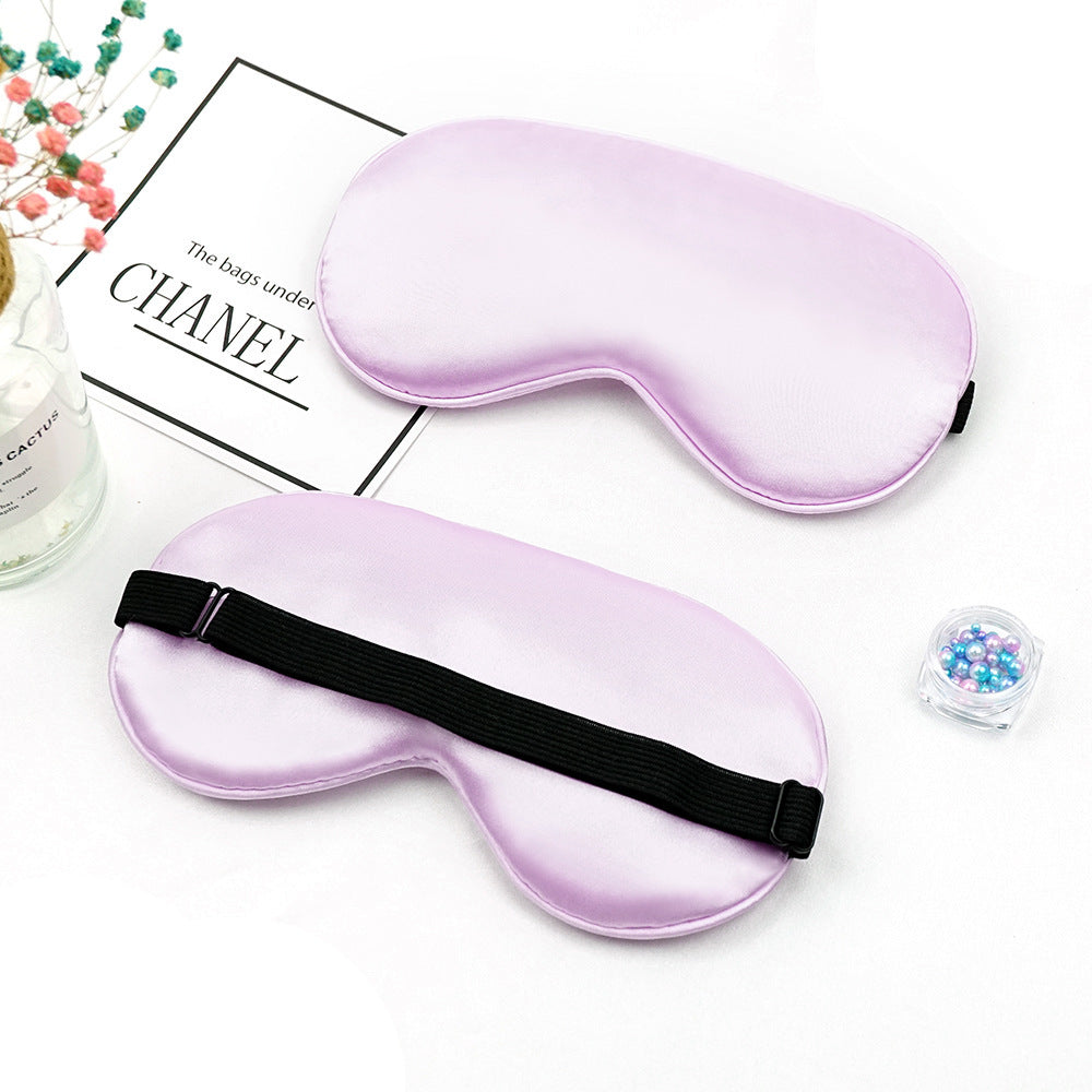 Unisex nan luxurious silk sleep mask with contoured eye cavity and adjustable elastic band Kalsten